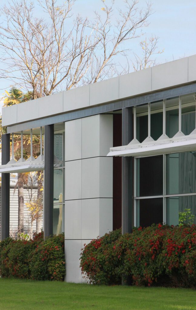 2 Reg Savory Place - Aero louvre soffits - ACMF