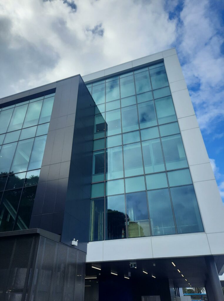 Greenlane offices - ACMF cladding and flashings.