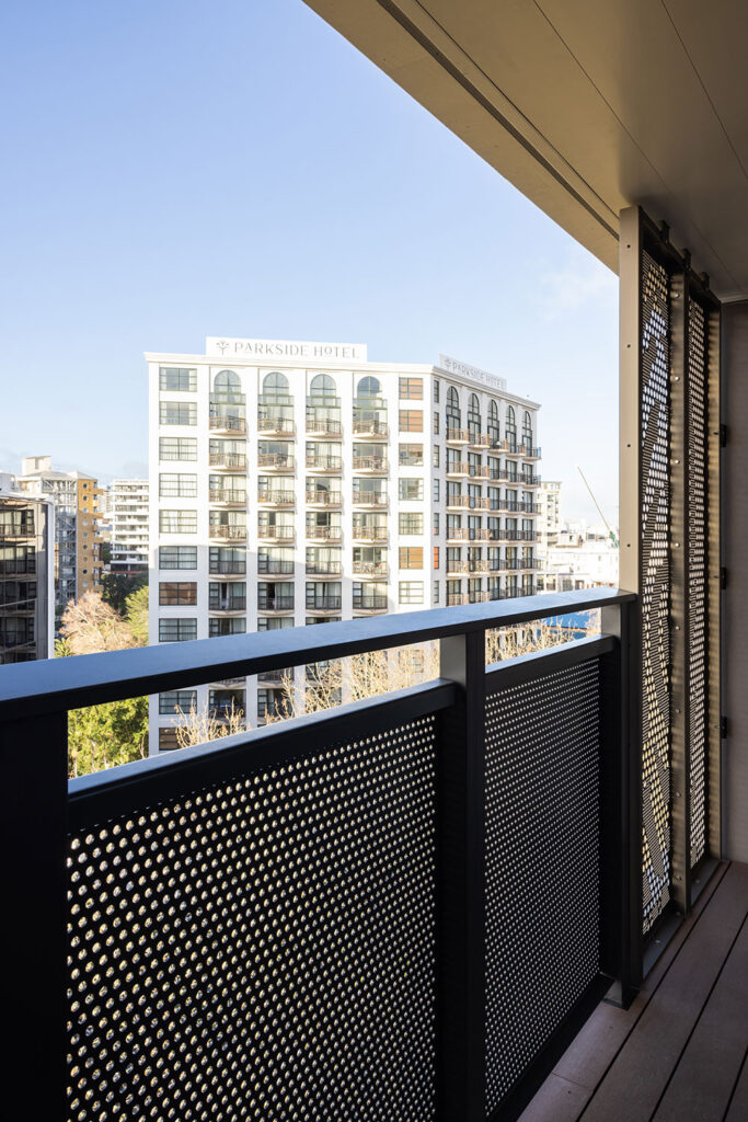 Privacy screens with ACMF