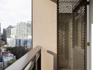 Privacy screens with ACMF