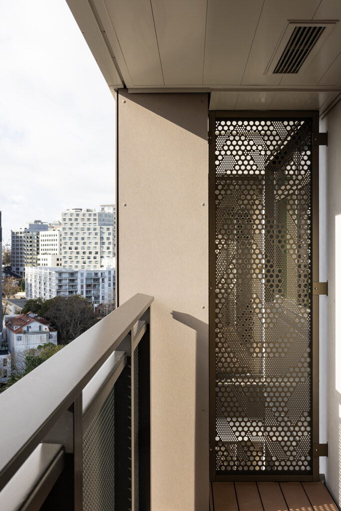 Privacy screens with ACMF