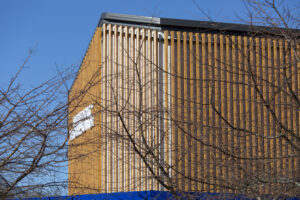 Barfoot and Thompson facade and cladding installation with aliclad, fire rated doors and windows, screens.