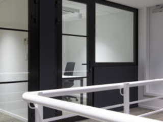 Barfoot and Thompson facade and cladding installation with aliclad, fire rated doors and windows, screens.