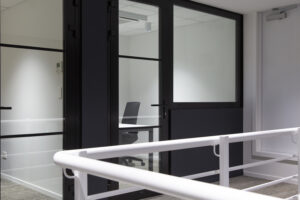 Barfoot and Thompson facade and cladding installation with aliclad, fire rated doors and windows, screens.