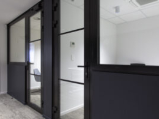 Barfoot and Thompson facade and cladding installation with aliclad, fire rated doors and windows, screens.