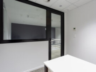 Barfoot and Thompson facade and cladding installation with aliclad, fire rated doors and windows, screens.
