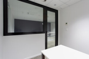 Barfoot and Thompson facade and cladding installation with aliclad, fire rated doors and windows, screens.