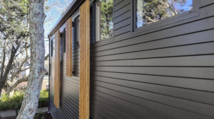 Barfoot and Thompson facade and cladding installation with aliclad, fire rated doors and windows, screens.