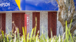 Barfoot and Thompson facade and cladding installation with aliclad, fire rated doors and windows, screens.