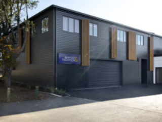 Barfoot and Thompson facade and cladding installation with aliclad, fire rated doors and windows, screens.