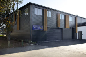Barfoot and Thompson facade and cladding installation with aliclad, fire rated doors and windows, screens.